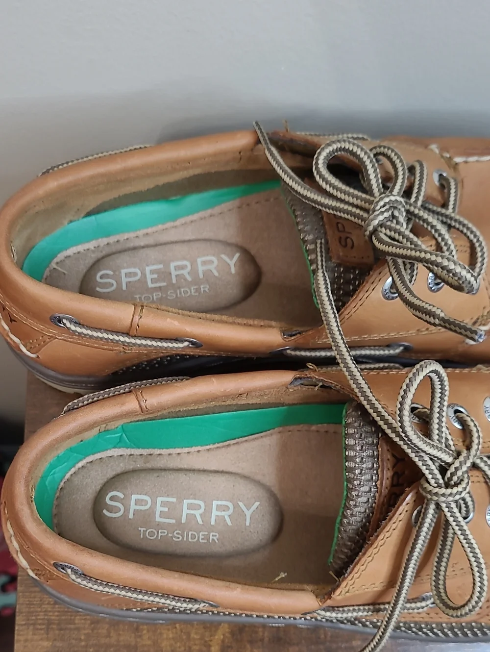 Sperry BILLFISH Tan Leather Boat Shoes Size 9